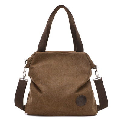 

Large Capacity Casual Women Canvas Crossbody Shoulder Bag Tote Pouch Handbag