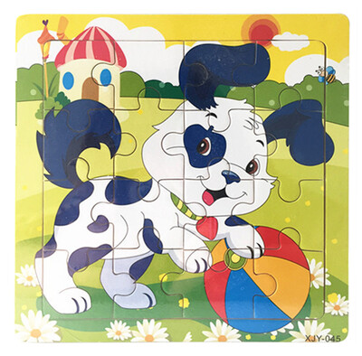 

Siaonvr Wooden Puzzle Educational Developmental Baby Kids Training Toy
