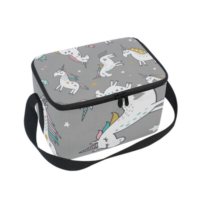 

ALAZA Lunch Box Insulated Unicorn Pattern Lunch Bag Large Cooler Tote Bag for Men Women