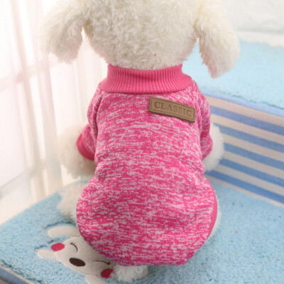 

Classic Warm Dog Clothes Puppy Outfit Pet Cat Jacket Coat Winter Soft Sweater Clothing For Small Dogs Chihuahua -2XL