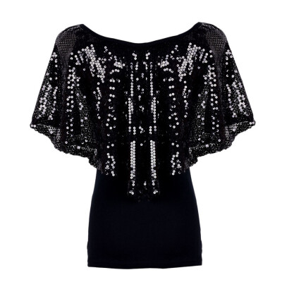 

Beautiful Sequin Women Lady Sparkle Glitter Tank Short sleeve Top T-Shirt ZY10