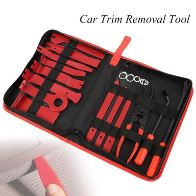 

19pcs22pcs Plastic Car Radio Door Clip Panel Trim Dash Audio Removal Pry Kit Tool Set