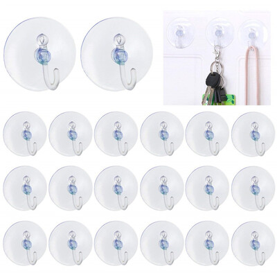 

〖Follure〗Suction Cup With Hook 20 Pieces Holder for Fairy Lights Light net Lights Holder