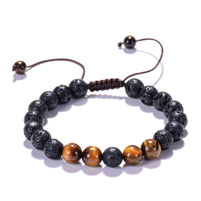 

Lava Rock Stone Beads Bracelets & Bangles Essential Oil Diffuse Bracelet For Women Men Yoga Energy Jewelry Gifts