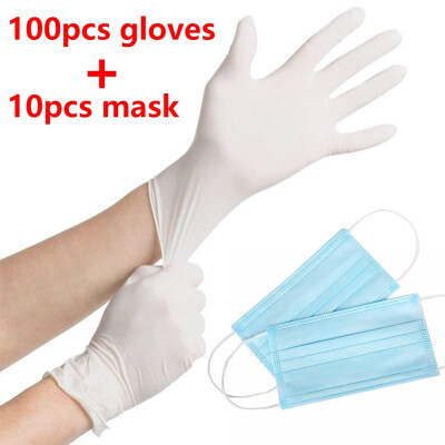 

100PcsBox Health Care Gloves&Disposable Mask Flexible Comfortable Medical Disposable