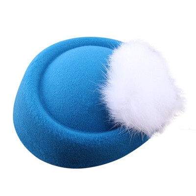 

Girls Beret Baby Headwear Accessories Hairpin Hat Fashion Festival New Year Childrens Hat Fur Hair Ball Girls Hat