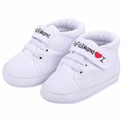 

Newborn Kids Love Papa Casual First Walkers New Baby Boys Girls Love Mama Infant Toddler Soft Soled Sneakers Shoes