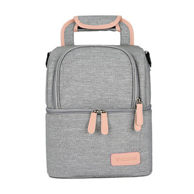 

Thermal Lunch Box Cooler Food Double Layer Women Baby Milk Bottle Bag Backpack