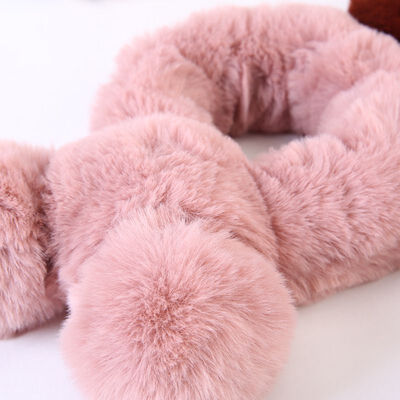 

New Korean Baby Winter Ball Cross Scarf For Girls Boys Children Warm Scarf Baby Plus Thick Cotton Kids Scarf 1-5Y