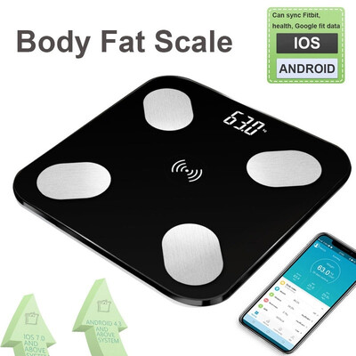 

Willstar 2626cm Body Fat Scale Smart BMI Scale LED Digital Bathroom Wireless Weight Scale Balance Bluetooth APP Android IOS