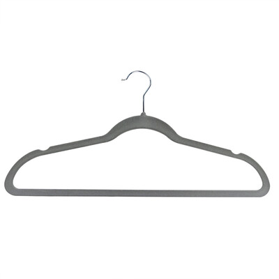 

10x Strong Black Non-Slip Space Saving Lint Coating Clothes Hangers Home Stuff