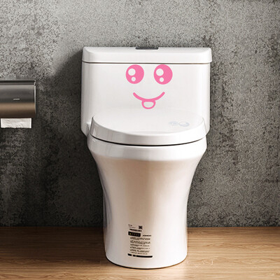 

Toponeto Lovely Smiling Face Free Decoration Fashion Bedroom Home Toilet Toilet Stickers