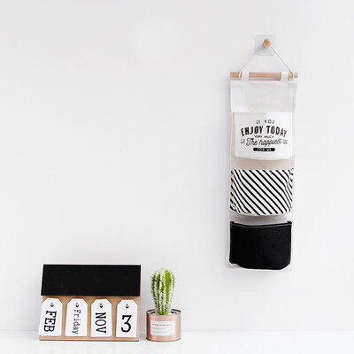 

Nordic Style Creative Cotton Wall Door Hanging Storage Bag Multi-Layer Wall Door Waterproof Storage Hanging Bag