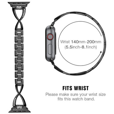 

〖Follure〗Metal Wristband Replacement Strap Bracelet for Apple Watch Bands 38mm40mm
