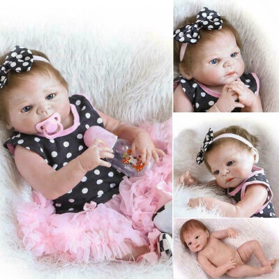 

50cm Handmade Newborn Baby Doll Full Body Silicone Vinyl Baby Girl Doll Kid Gift