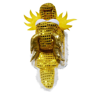

Dog Cloth Novelty Chinese Style New Year 5 Size Dragon Dance Makeover Yellow Cosplay Pet Dog Costume