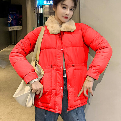 

Gobestart Fashion Women Lapel Imitation Wool Jacket Coat Warm Long Sleeves Overcoat