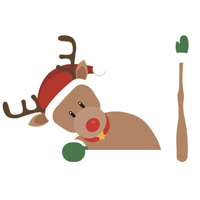 

Christmas Rear Windshield Santa Claus Snowman Gingerbread Man Window Decals Car Wiper Sticker Xmas 2019