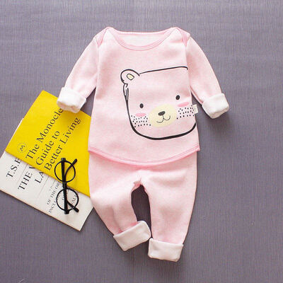 

Newborn Baby Boys Girls Warm Clothes Sets Outfits Cotton Sports Suit Kids Baby Boys Girls Clothing Pajamas Sets 1-4Y