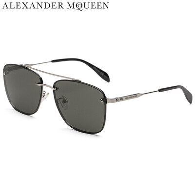 

Alexander McQueen Alexander McQueen eyewear sunglasses mens Asian version of the metal sunglasses AM0184SK-001 Blush frame gray lens 62mm