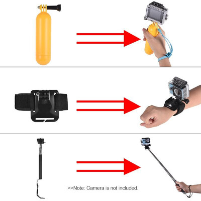 

Andoer 46-In-1 Basic Common Action Camera Accessories Kit for GoPro hero 7654 SJCAM YI Outdoor Sports Camera Accessories Set