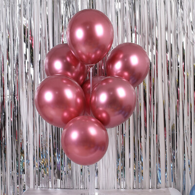 

Toponeto 50Pcs Chrome Shiny Metallic Latex Balloons for Birthday Wedding Grad Party