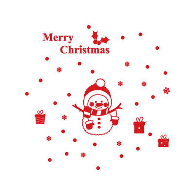 

Tailored New Year Merry Christmas Snowflake Wall Sticker Home Shop Windows Decals Decor