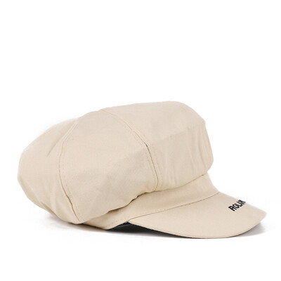 

Hat ladies autumn&winter fashion octagonal hat Korean version of the hundred embroidered cap English retro Japanese beret tide