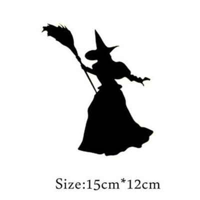 

Witch Silhouette Switch Sticker PVC Removable Living Room Bedroom Decal Halloween Party Wall Decoration Sticker