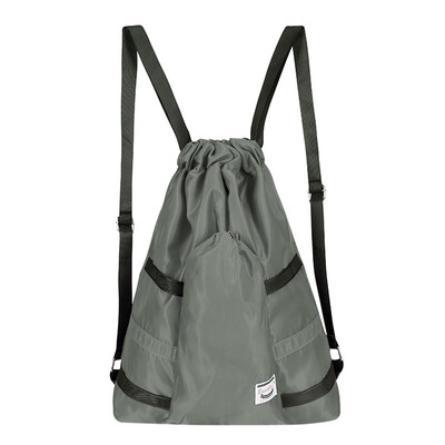 

Tailored Drawstring Backpack Men And Women Light School Bag Sports Travel Outdoor Bag