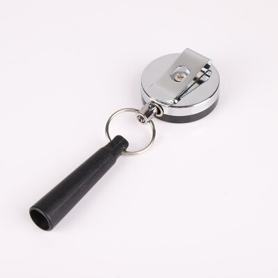 

Anti Lost Rope Key Ring with Pen Pencil Holder Key Chain Recoil Sporty Retractable Alarm Key Ring Yoyo Ski Pass ID Card Holder