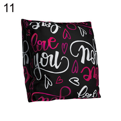 

Love Letter Square Throw Pillow Protector Case Cushion Cover Car Sofa Bed Decor