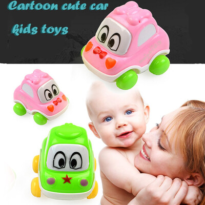 

YIWULASuper Cute 1PC Cartoon Colorful Inertial Car Toy Best Gifts For Color