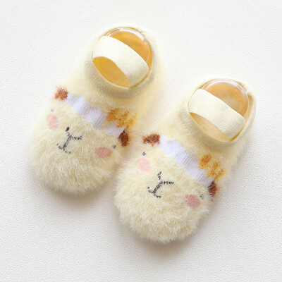 

Cartoon Baby Sock Autumn Baby Fleece floor socks Baby Cotton Non-slip Stock Fashion Floor Socks Soft Winter Warm Socks