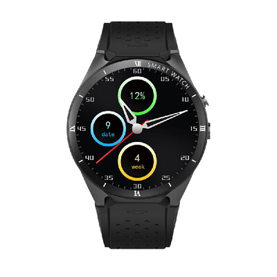

Kingwear KW88 3G WCDMA Smartwatch Phone 139 inch UHD AMOLED Full Round Screen MTK6580 Quad-core 13GHz CPU ROM 4GB RAM 512MB An