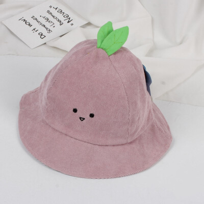 

2019 New Autumn Bucket Hats Baby Girls Toddler Cartoon Print Bucket Hats With Ear Design Caps Reversible Sun Headwear