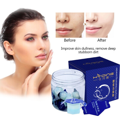 

10Pcs Face Cleansing Enzyme Cleansing Powder Remove Blackhead Exfoliating Shrink Pores Moisturizing Whitening Facial Cleanser