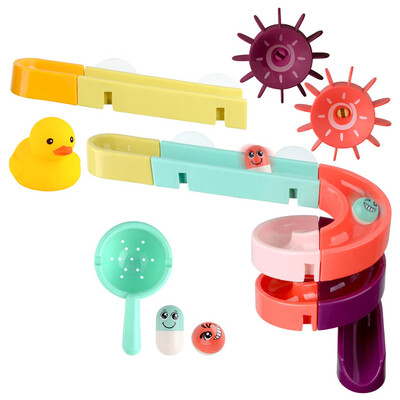 

Tailored Baby Bath Toys Suction Cup Race Orbits Track Kids Bathroom Bathtub Play