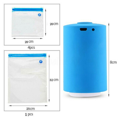 

Handheld Mini Vacuum Sealer Machine Portable Vacuum Pump With 5 Vacuum Bags Vacuum Packaging Machine For Food Preservation