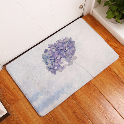 

Toponeto Vintage Floral Non-skid Porch Door Rug Floor Mat
