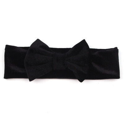 

Baby girl Headbands gold velvet bow elastic hair accessories Kids Hair Accessories Baby Cute bow hairband
