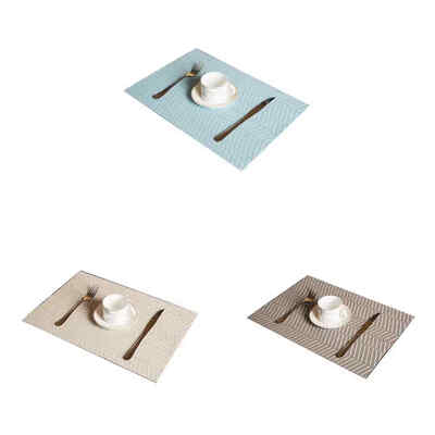 

PVC Simple Western Food Table Mat Waterproof Placemat Thicken Desk Table Carpet Hotel Restaurant