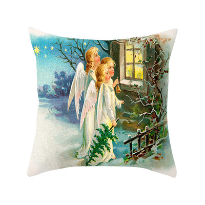 

〖Follure〗Christmas Series Home Decor Polyester Peach Skin Pillow Case 18x18in