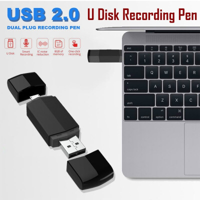 

Digital 8GB USB Pen Disk Flash Drive Audio Voice Recorder OTG U Disk Recording Pen