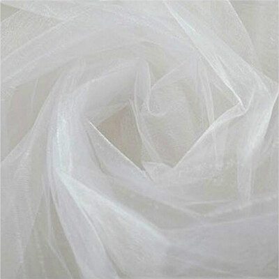 

Gobestart 500CM48CM Organza Sheer Organza Fabric For Wedding Backdrop Decoration