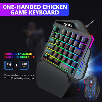 

V100 One-handed Keyboard Hand Game Artifact Left Hand Game Keypad