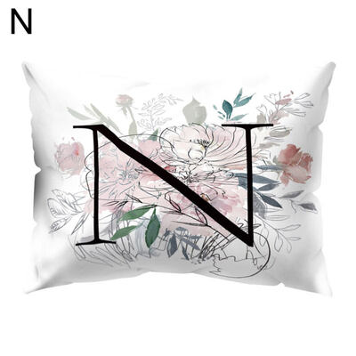 

Vintage Flower Letter Throw Pillow Protector Case Cushion Cover Bedding Articles