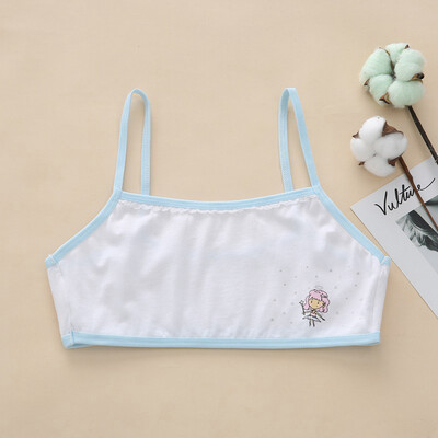 

Young Girls Training Bra Soft Cotton Underwear For Teenage Puberty Cotton Child Bra For Kids Students 8-16 Yrs