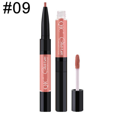 

Women Double Head Silky Matte Lip Liner Gloss Waterproof Long Lasting Lipstick