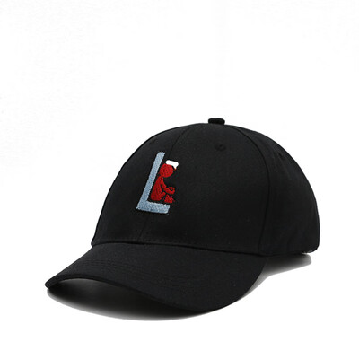 

Lady Hat Creative New Baseball Cap Korean Embroidered Sunscreen Sunshade Cap Student Lovely Duck Tongue Cap